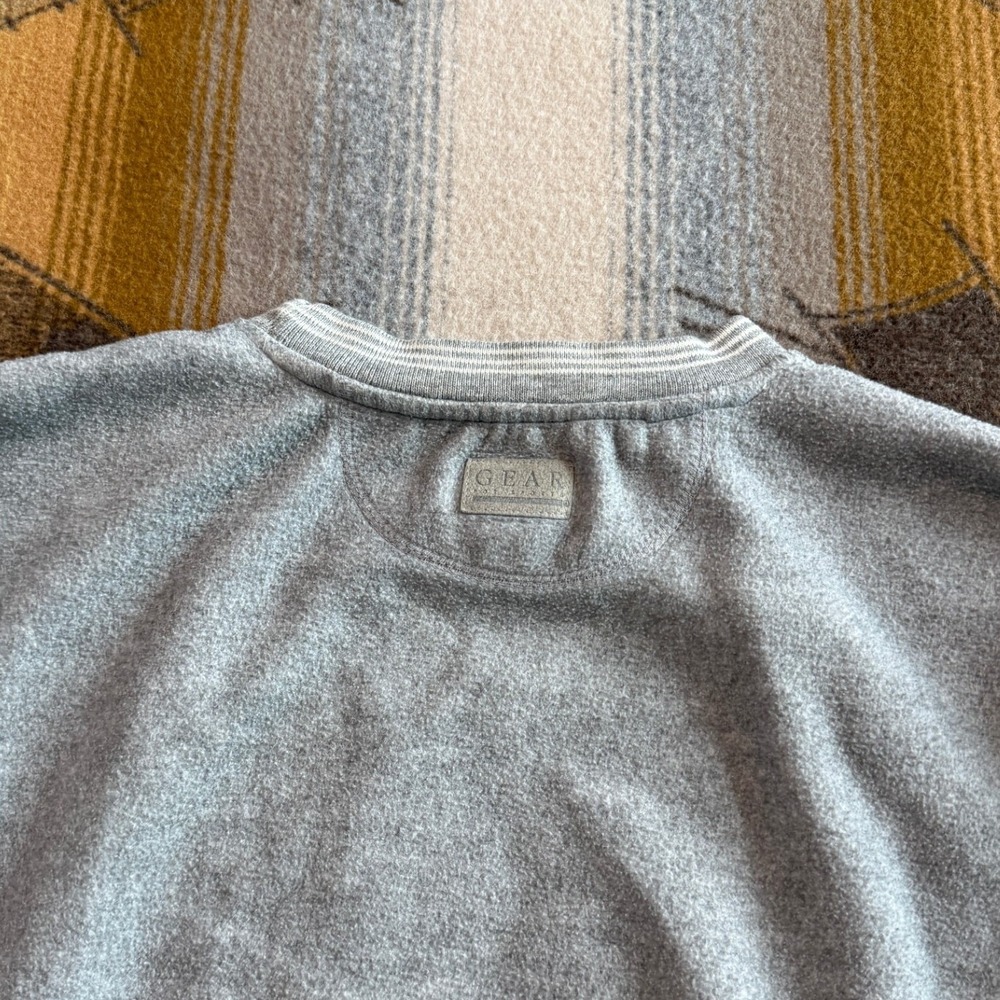 Vintage University Of Michigan Wolverines Sweatshirt XL Gray Plaid Embroidered - Picture 5 of 8